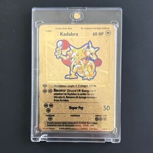 Kadabra CUSTOM Metal gold card